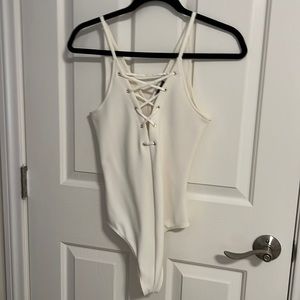 Express white body suit